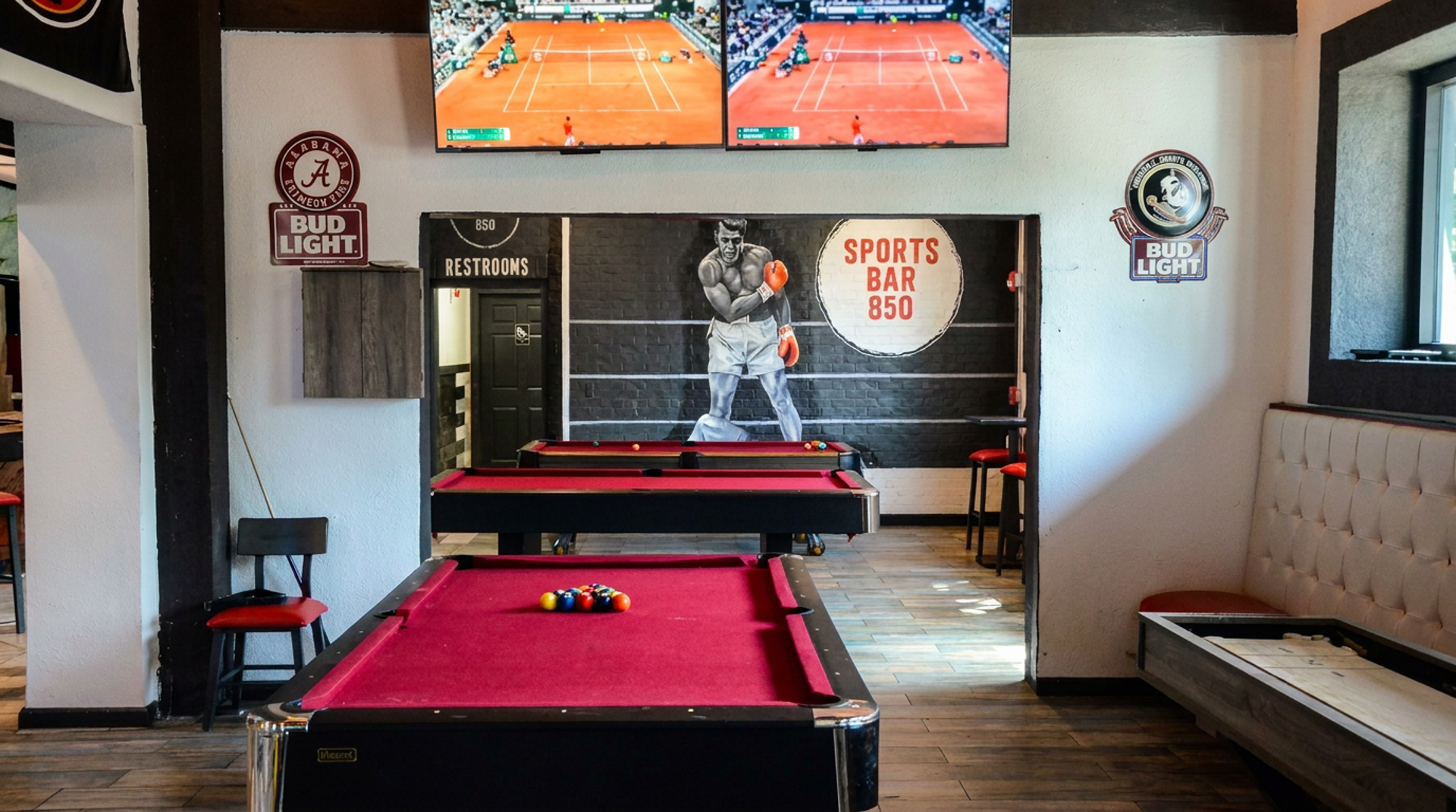 Pool tables and good music